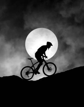 Mountain bike moon.