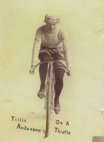 Tillie Anderson - one of the earliest female champions. She was World Champion from 1897 to 1902